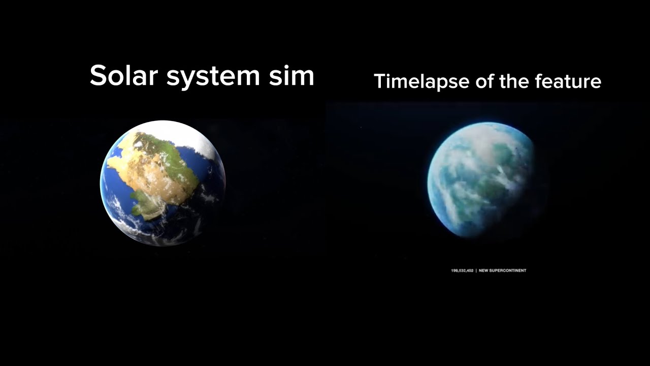 Timelapse of the future in solar system simulator