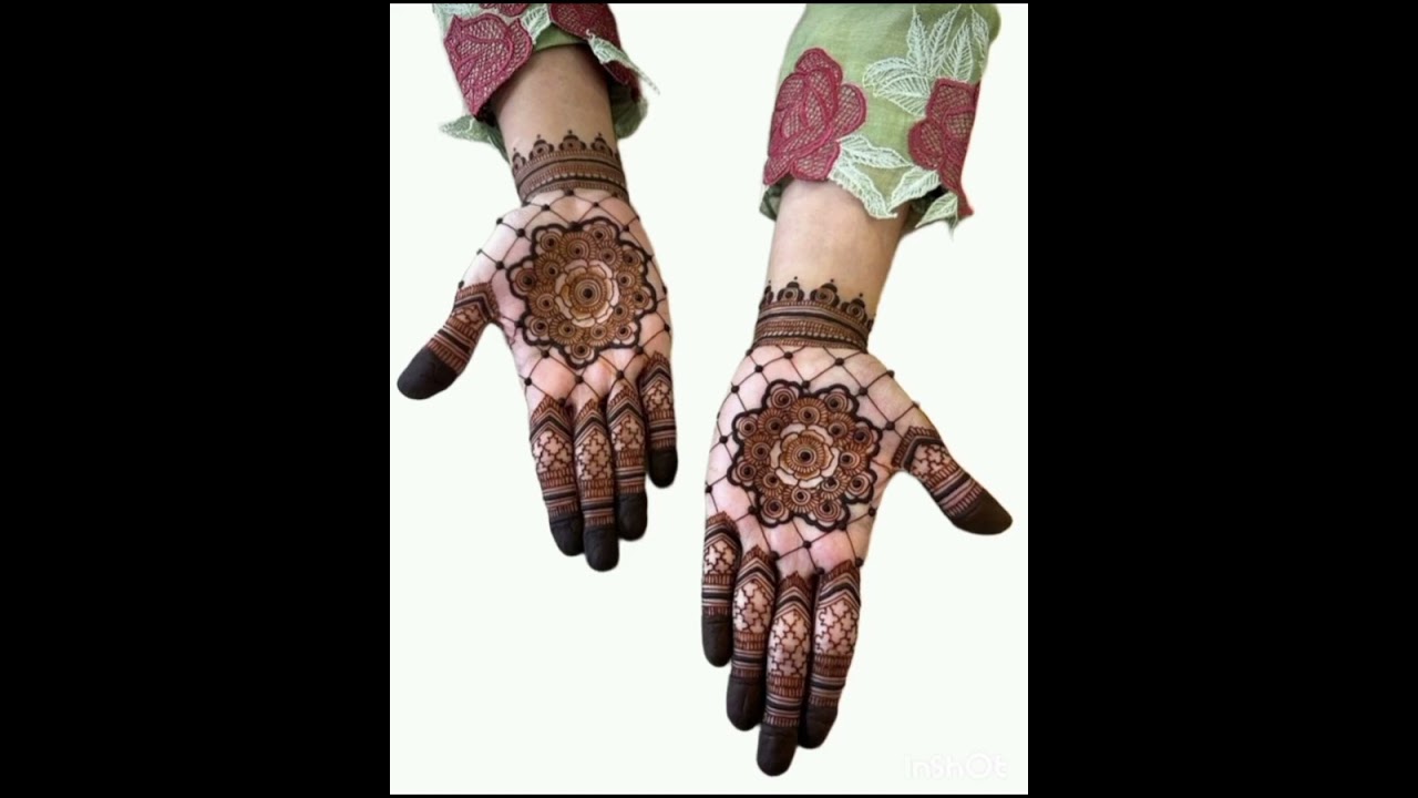 Gol tikki mehndi designs 🥰| simple mehndi design | full hand mehndi design | back hand mehndi design