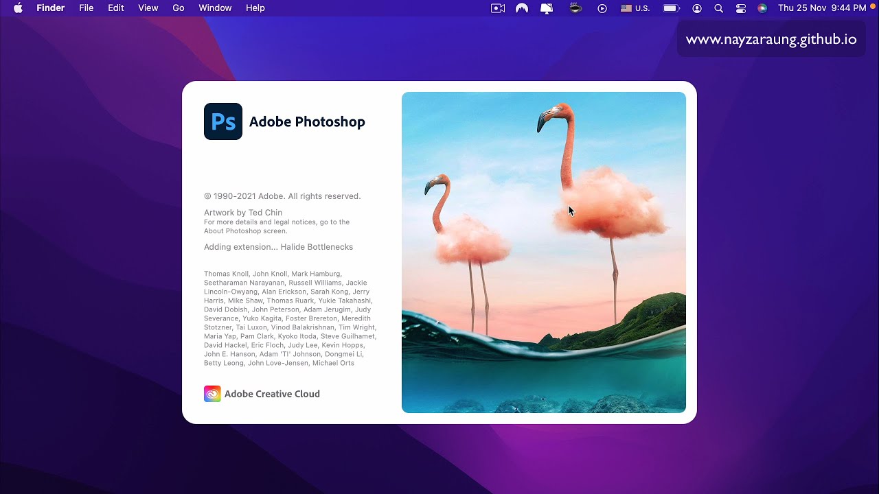 Photoshop 2021 works on macOS Monterey