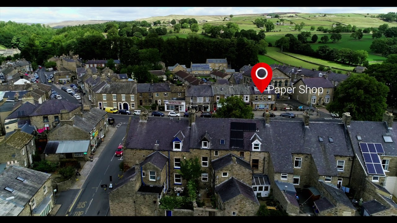 Middleton in Teesdale. An Aerial View.