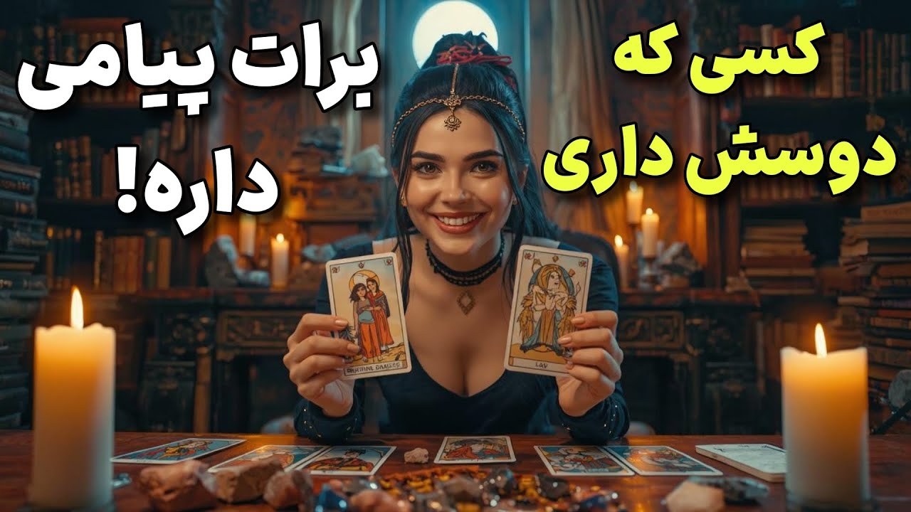 کسی که دوسش داری برات پیامی داره و حس و تصمیمش میگه بهت🫰🏻❤️🔮 @shabnamtarot3399 