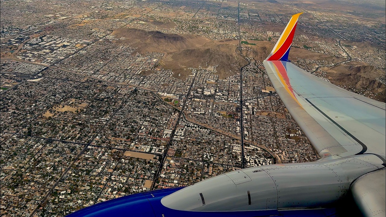 [4K] – Full Flight – Southwest Airlines – Boeing 737-7H4 – TUL-PHX – N254WN – WN1560 – IFS 1017