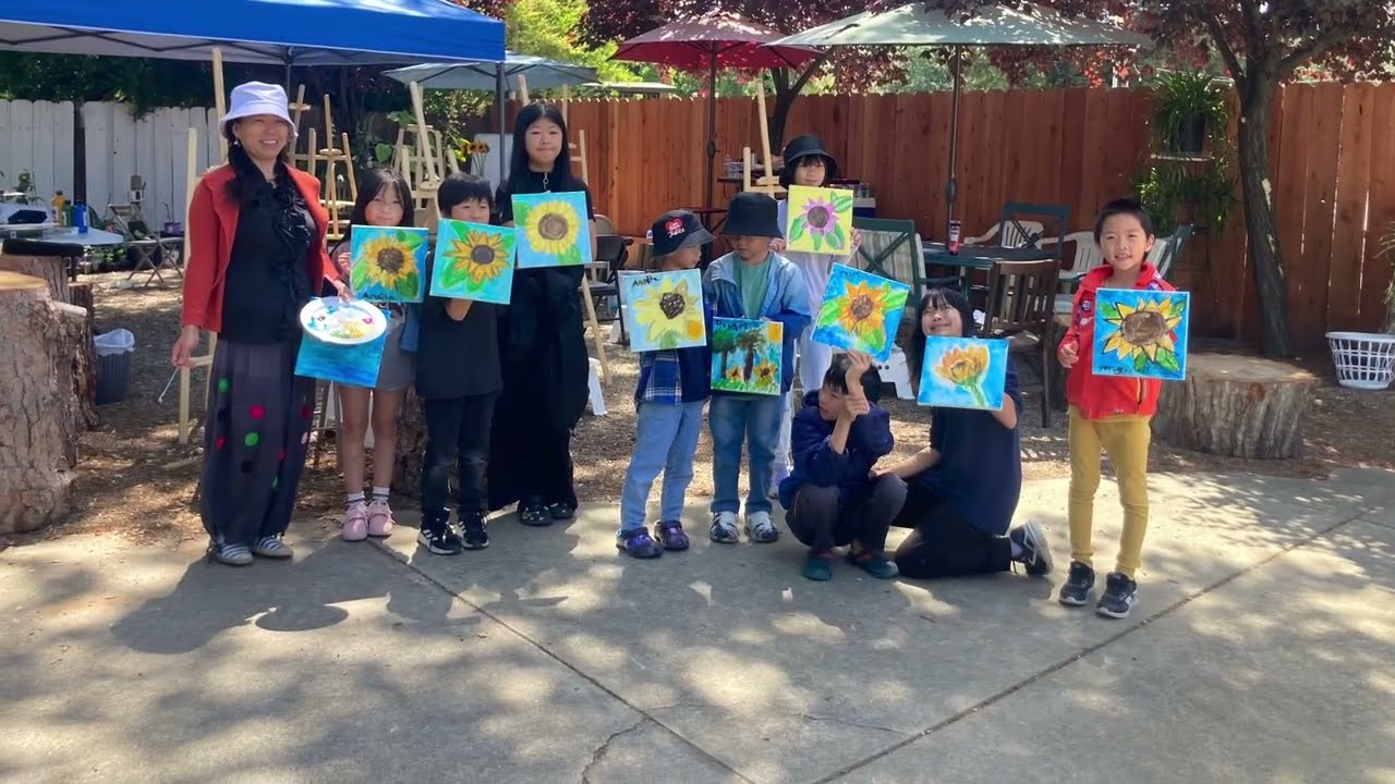Annie Peony Art Studio Fun Painting for Children Plein Air