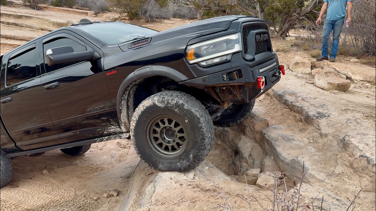 Two Power Wagons, an OJ Bronco and Jeeps take on Bangs Canyon Play Area and a Muddy Rock Garden!