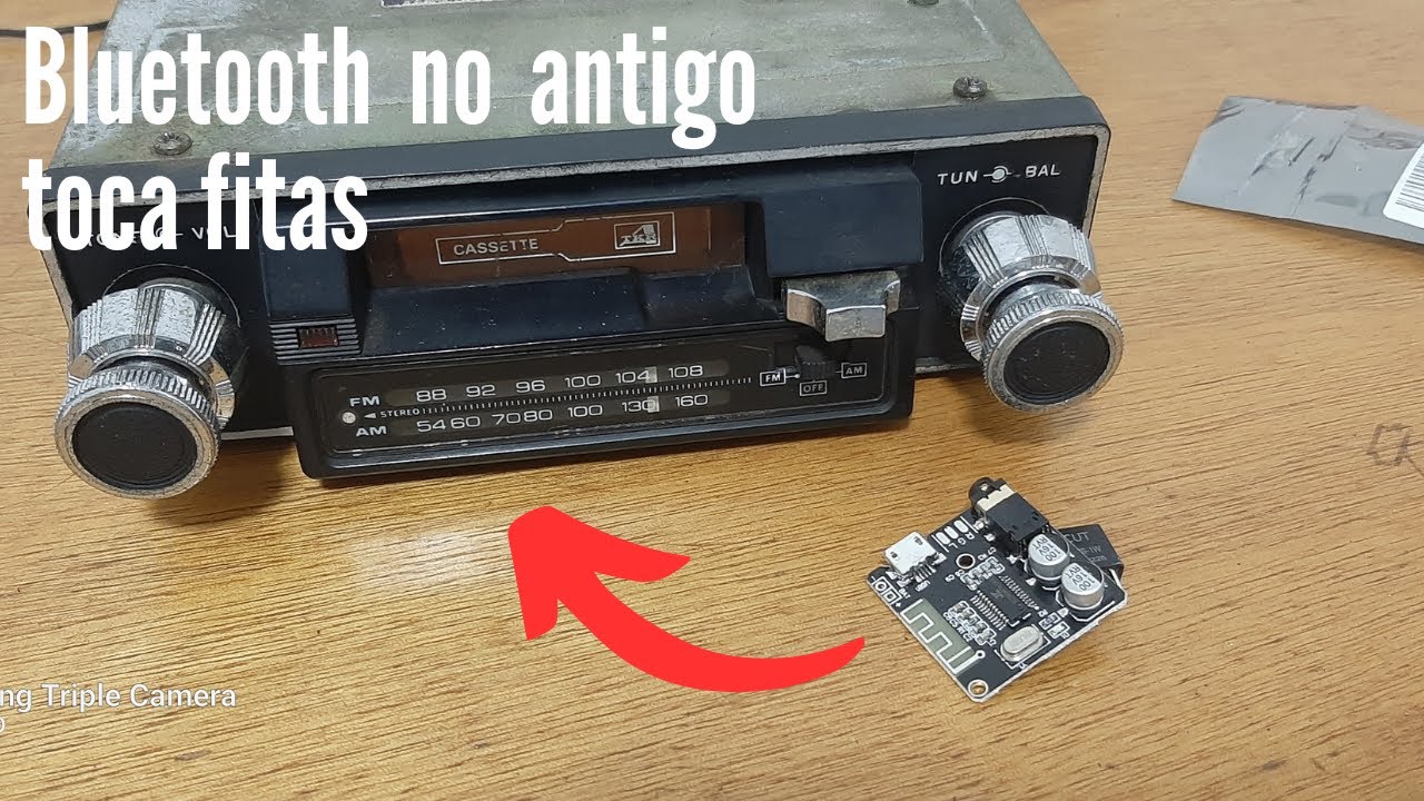 Como eu modernizei meu antigo toca fitas automotivo com um receptor bluetooth