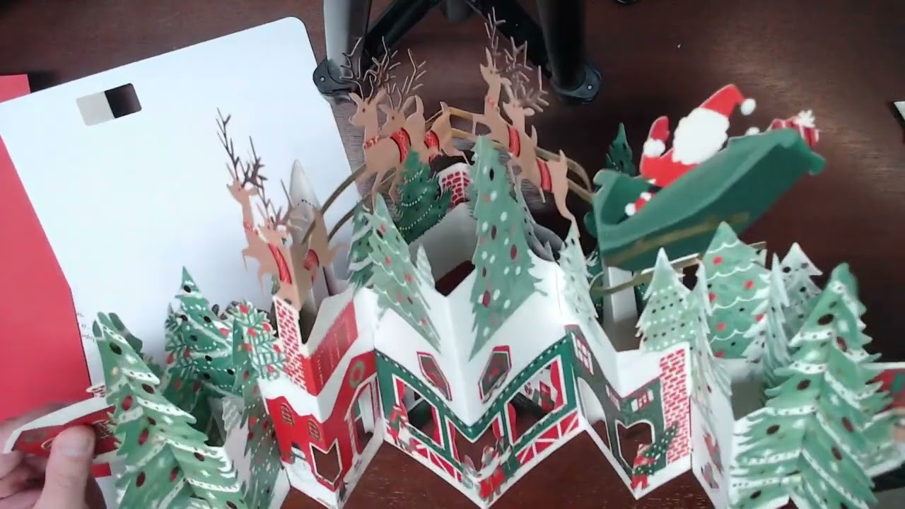 Hallmark Paper Wonder Pop Up Jumbo Christmas Card Holiday Tabletop Decor Review, Fancy Christmas car