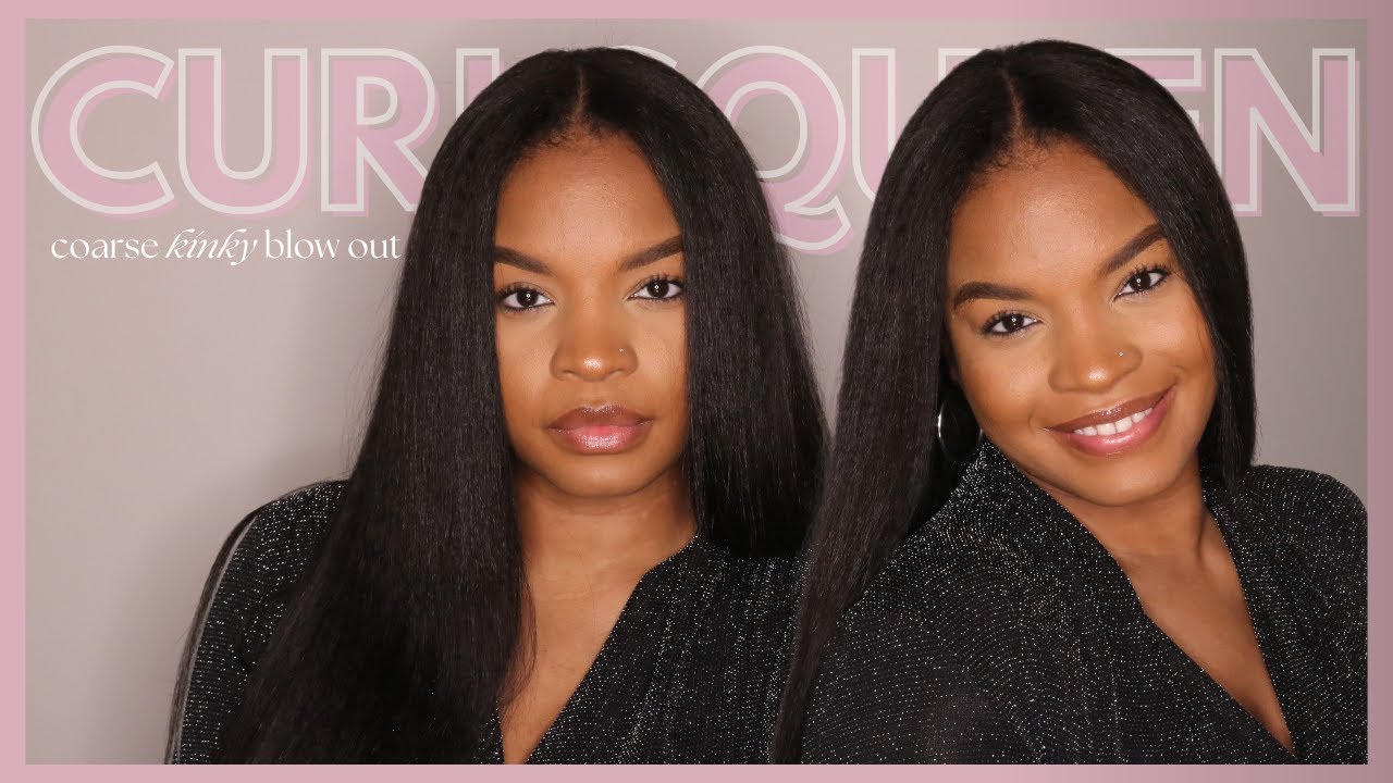 GET THE PERFECT TEXTURE: INSTALLING COARSE KINKY BLOW OUT CLIP-INS | CURLS QUEEN