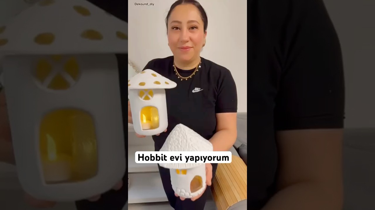 Seramik hamuru ve kavanozlardan  son zamanların trendi hobbit ev yapıyoruz