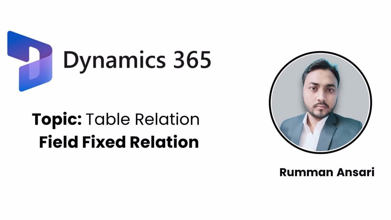 Field Fixed Relationship - Table - D365 F&O