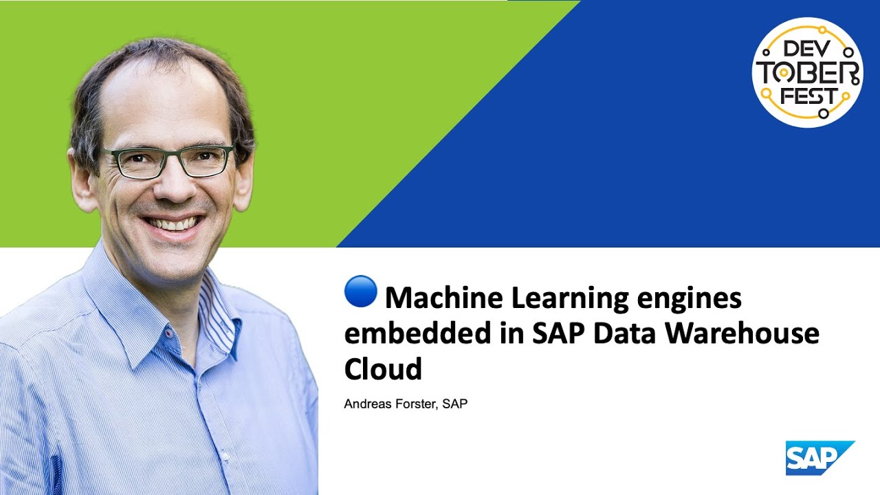 🔵 Machine Learning engines embedded in SAP Data Warehouse Cloud