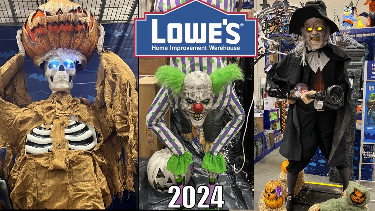 🎃 Lowe’s Halloween 2024 | Store Tour & Walkthrough of Animatronics & Decor 👻
