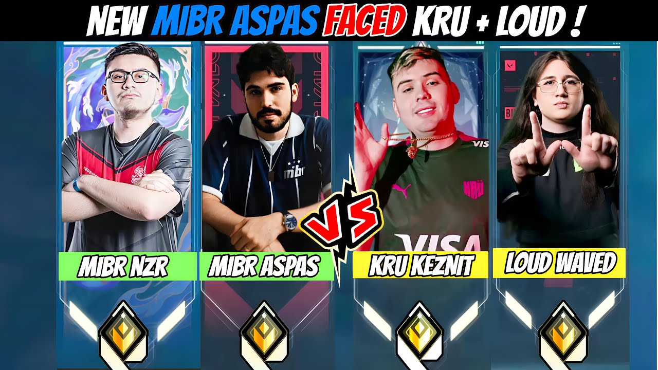 When NEW MIBR Aspas & MIBR nZr Faced KRU Keznit & LOUD Waved in Radiant Ranked | Valorant