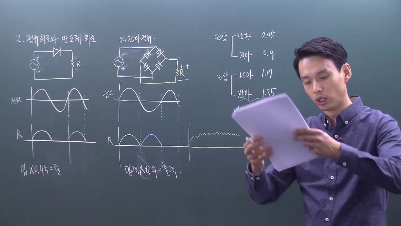 2018 전기기능사 필기 43 5 정류기 2 정류회로와반도체회로