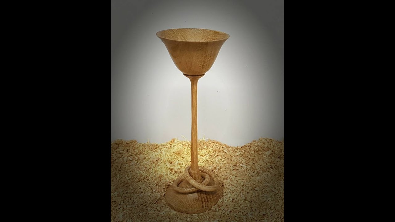 Woodturning - Goblet with Two Captive Rings
