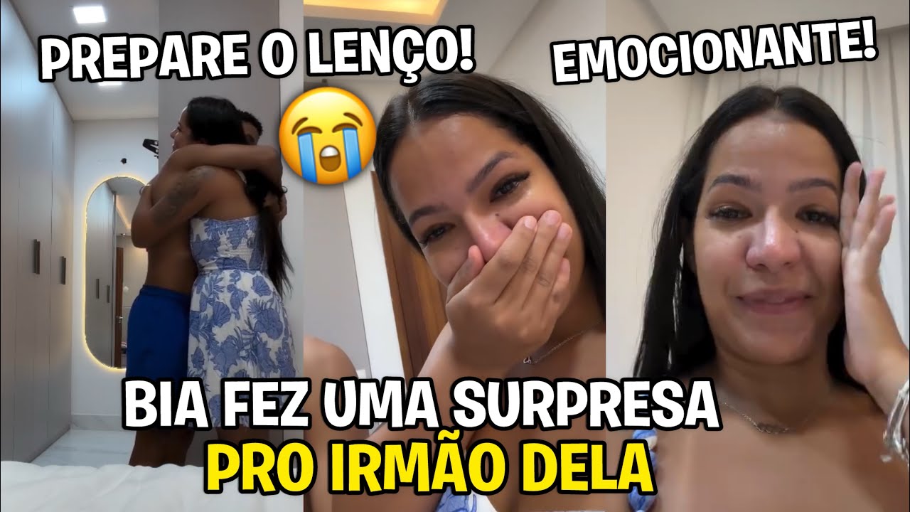 BIA CHAGAS FEZ UMA SURPRESA PRO IRMÃO DELA 😭❤️