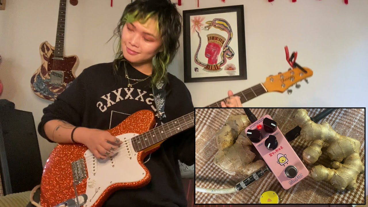 trying some riffs through the Iwashita New Ginger fuzz