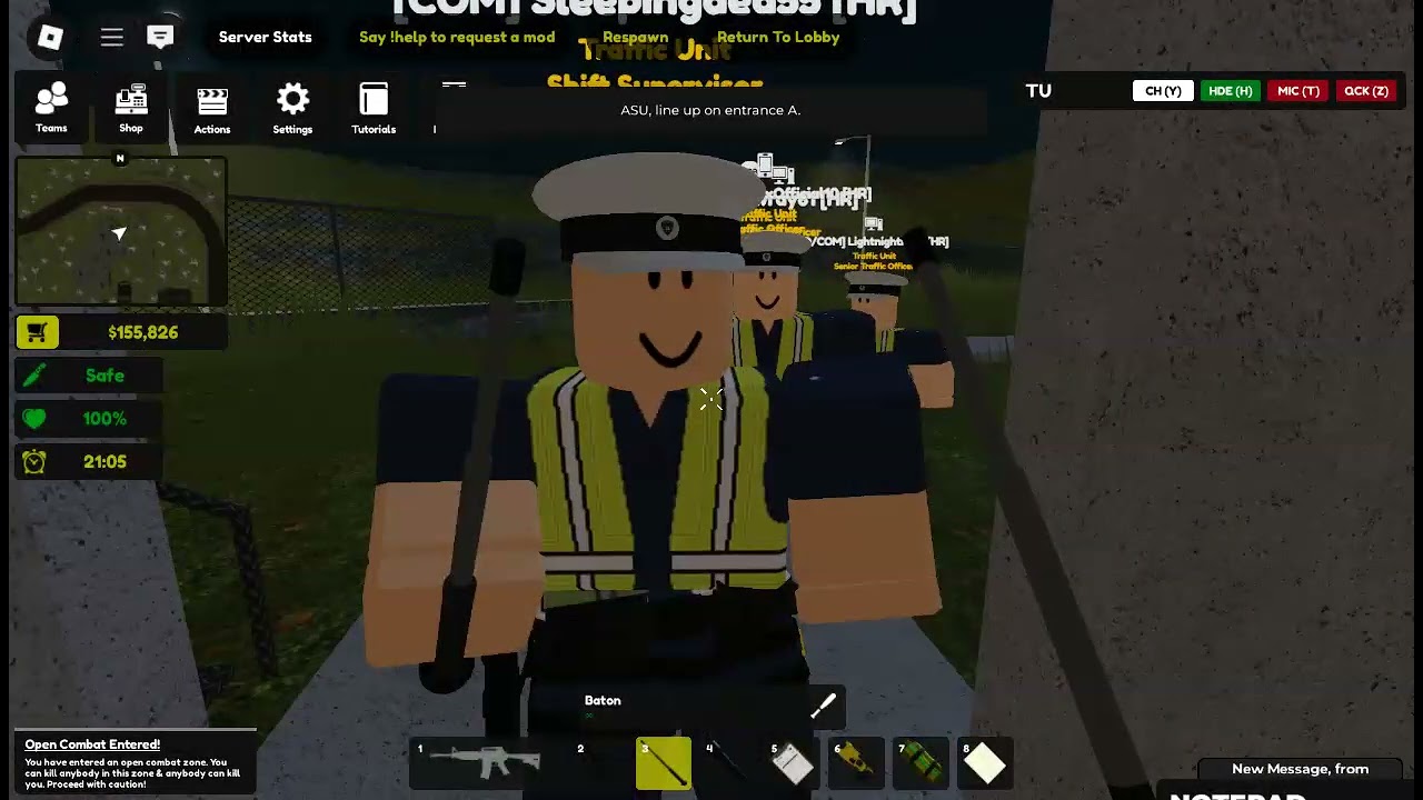 Cross baton fight event 2/3