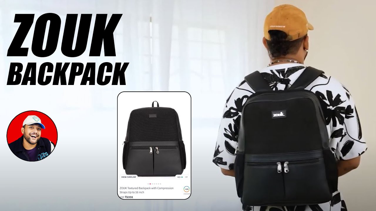 Zouk Backpack for Men | UNBOXING & Review: Ankush Kumar By ONE CHANCE