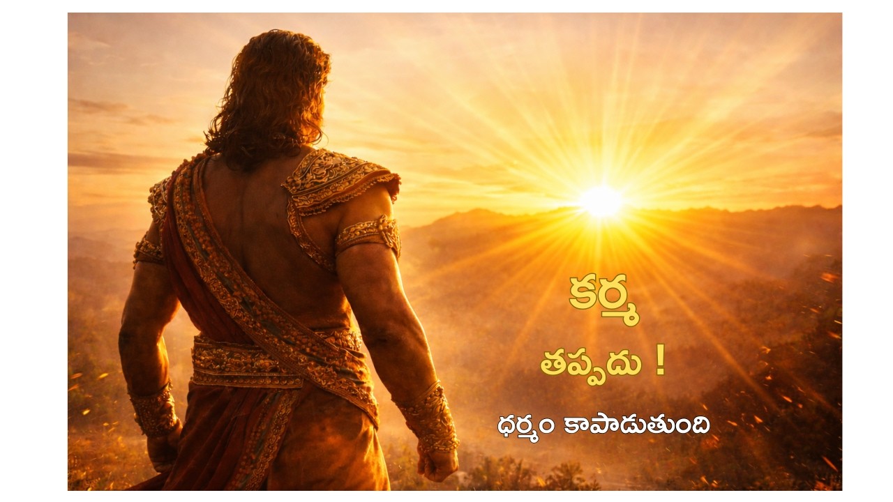 కర్మ తప్పదు! ధర్మమే ఆధారం  మహాభారత మహా సత్యం