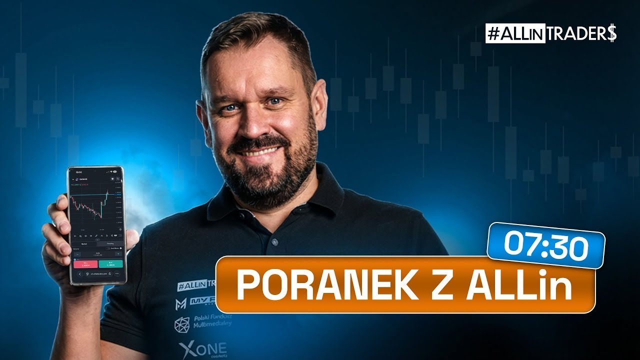 🔴PORANEK Z ALLin: Złoto rośnie mimo mocnych danych z USA (+ LIVE TRADING)