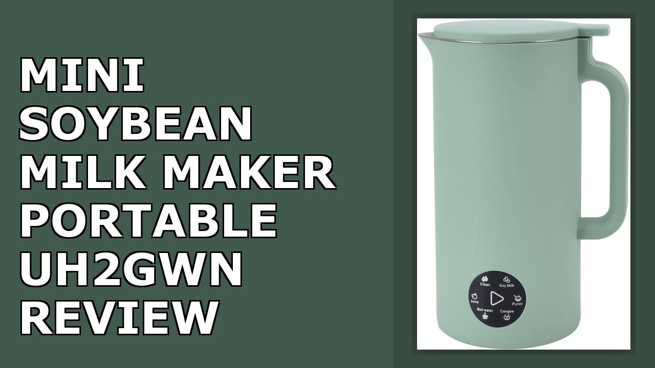 Mini Soybean Milk Maker, Portable Soy Milk Machine with 6 functions, Automatic Filter Free Review
