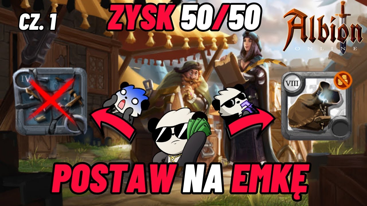 Gram setami widzów - Postaw na eMKę #1 - Zysk 50/50 - Albion Online