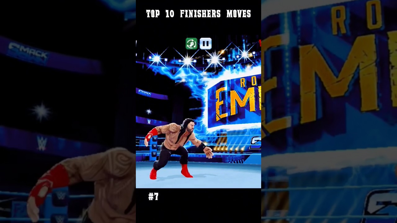 TOP 10 Finishers Moves | WWE Mayhem #wwe #wwemayhem #shorts #romanreigns #viral
