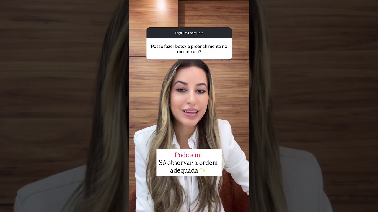 Posso fazer botox e preenchimento no mesmo dia?