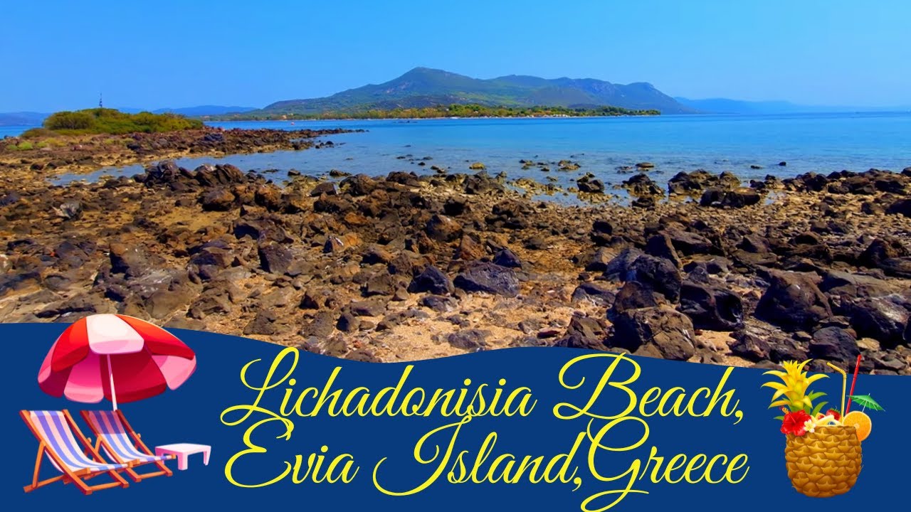 🏝️🌅Lichadonisia Beach,Evia Island:A Secluded Gem with Crystal Clear Waters!🌊✨🏖️