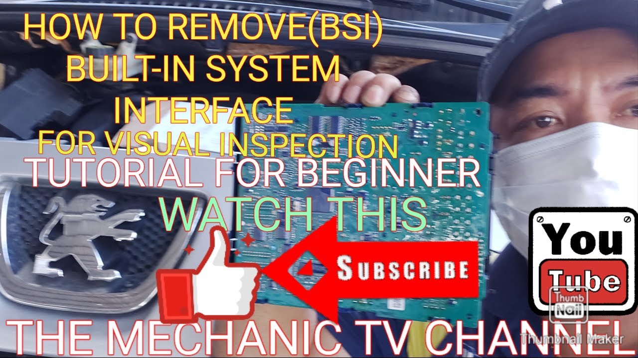 HOW TO REMOVE BSI BUILT-IN SYSTEM INTERFACE(PEUGEOT5008)FOR VISUAL INSPECTION TUTORIAL FOR BEGINNER