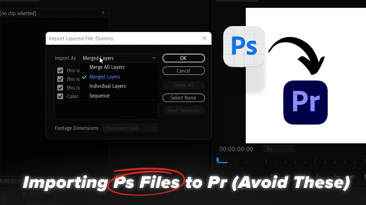 How To Import Photoshop Files into Adobe Premiere Pro (Avoid These Mistakes!)
