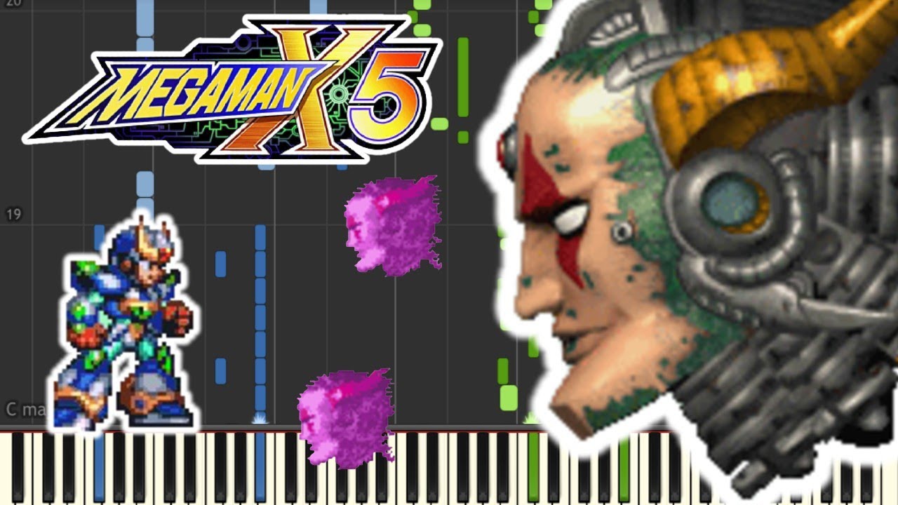 Megaman X5 - Sigma Stage - #Synthesia - Piano - Tutorial