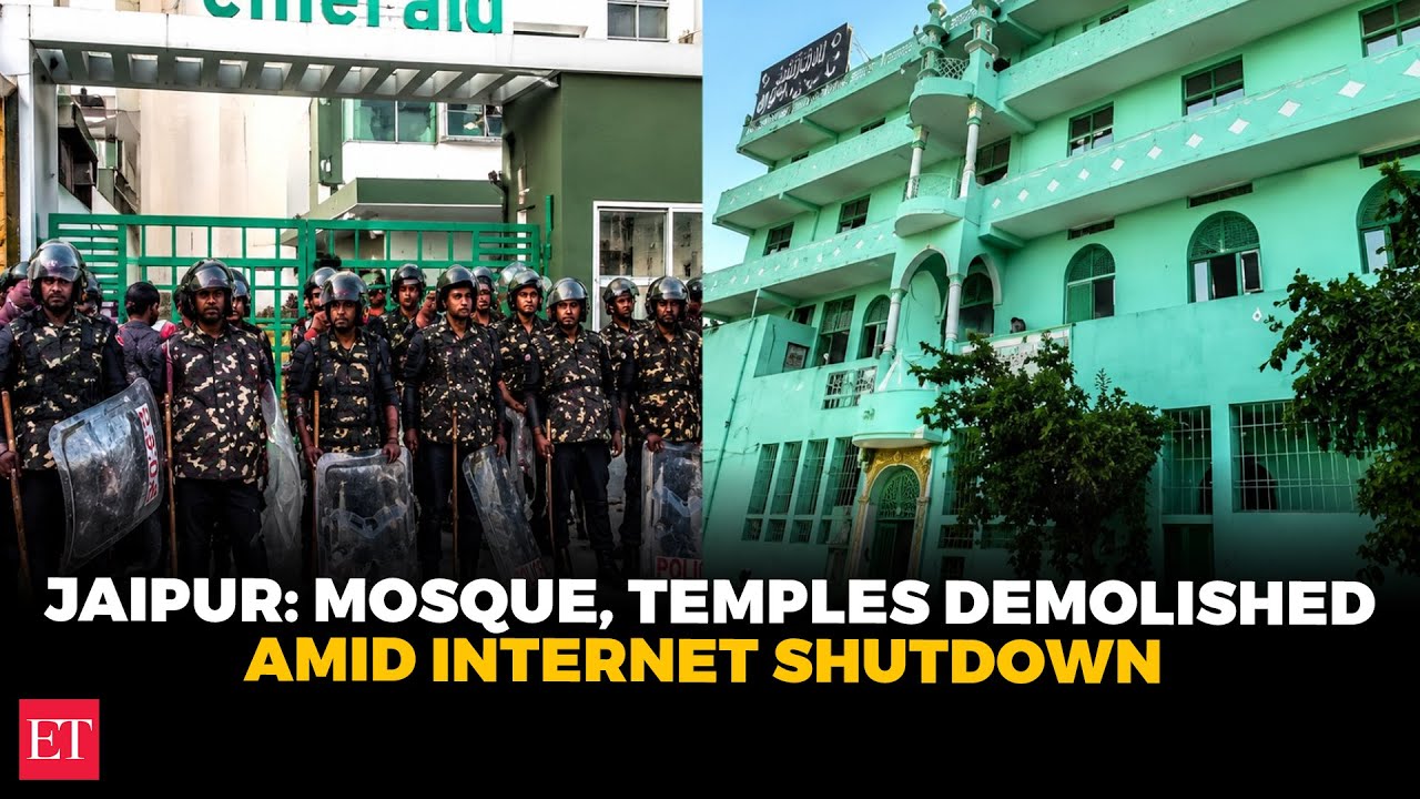 Jaipur: Internet shutdown, heavy police deployment as JDA launches major demolition drive