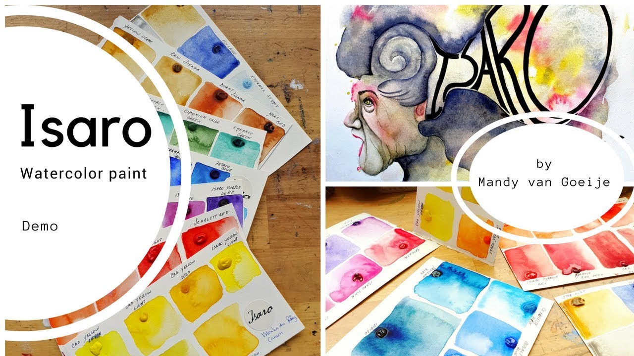 Watercolor Painting Demo - Isaro Watercolor paint