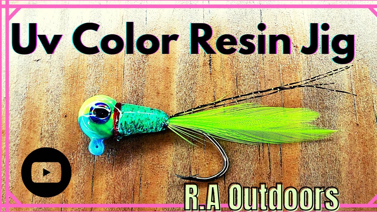How to tie a Uv color Resin crappie jig!!!