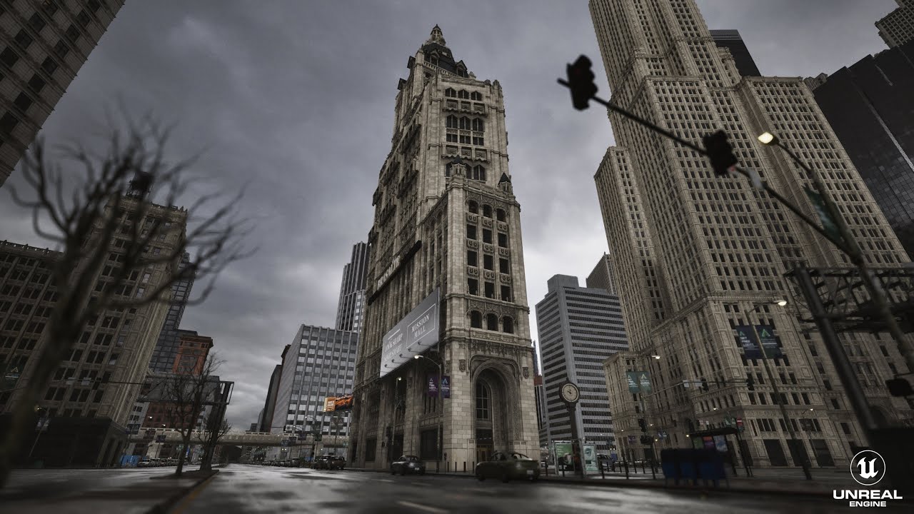 Walking in New York Unreal Engine 5.3 Lumen Nanite RTX4090
