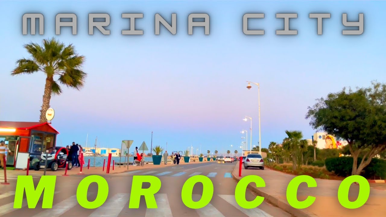 Driving from Saidia to Marina Morocco 🇲🇦 | music vidéo person walking