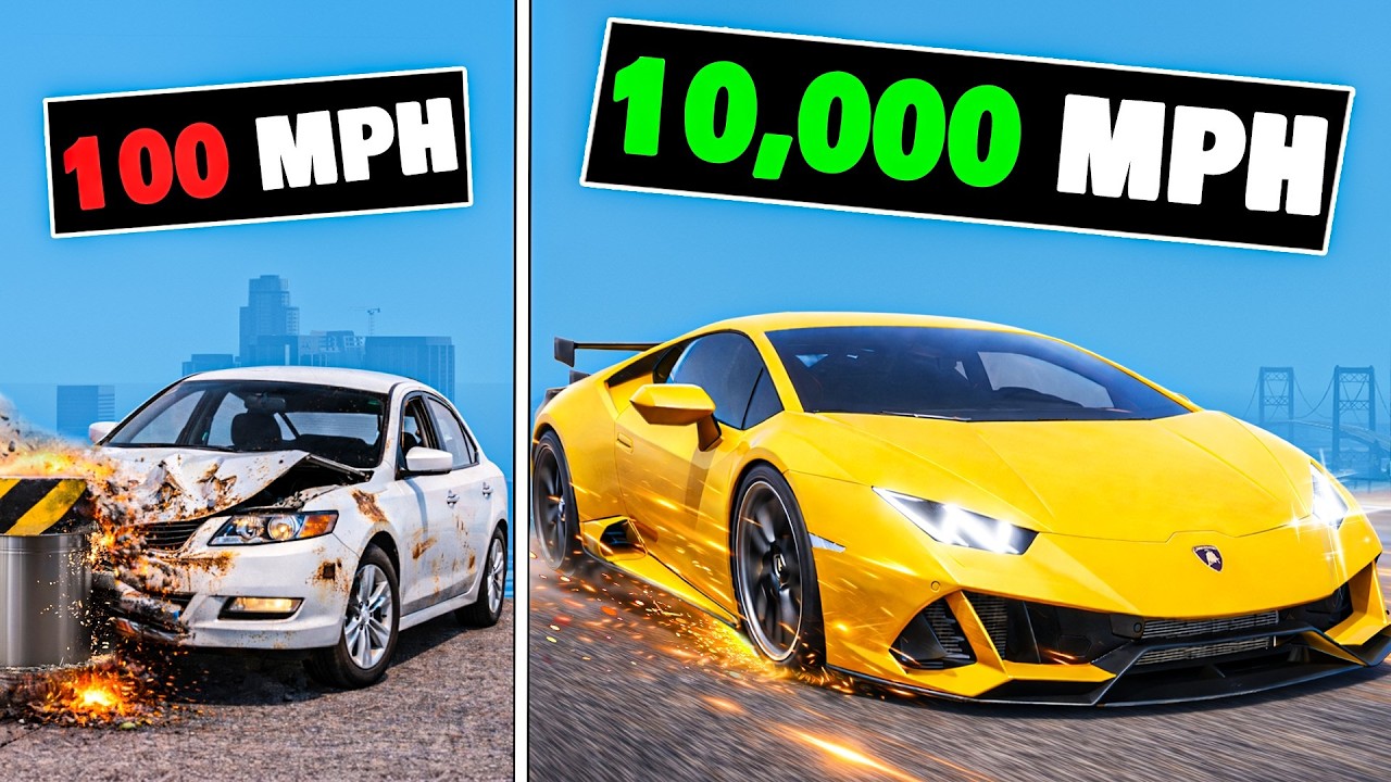 Каждый раз, когда я попадаю в аварию, моя скорость в GTA 5 удваивается.