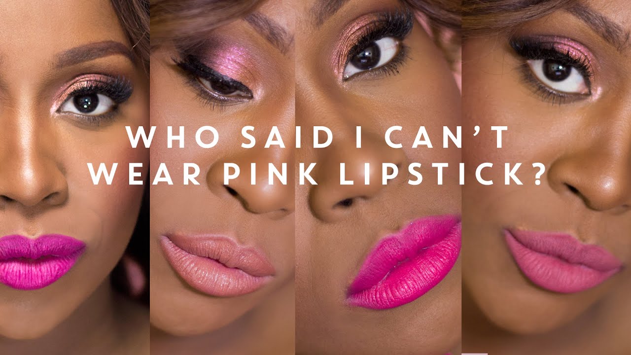 Pink Lipsticks Lookbook for DARK SKIN | Breast Cancer Awareness | #thepaintedlipsproject ♡