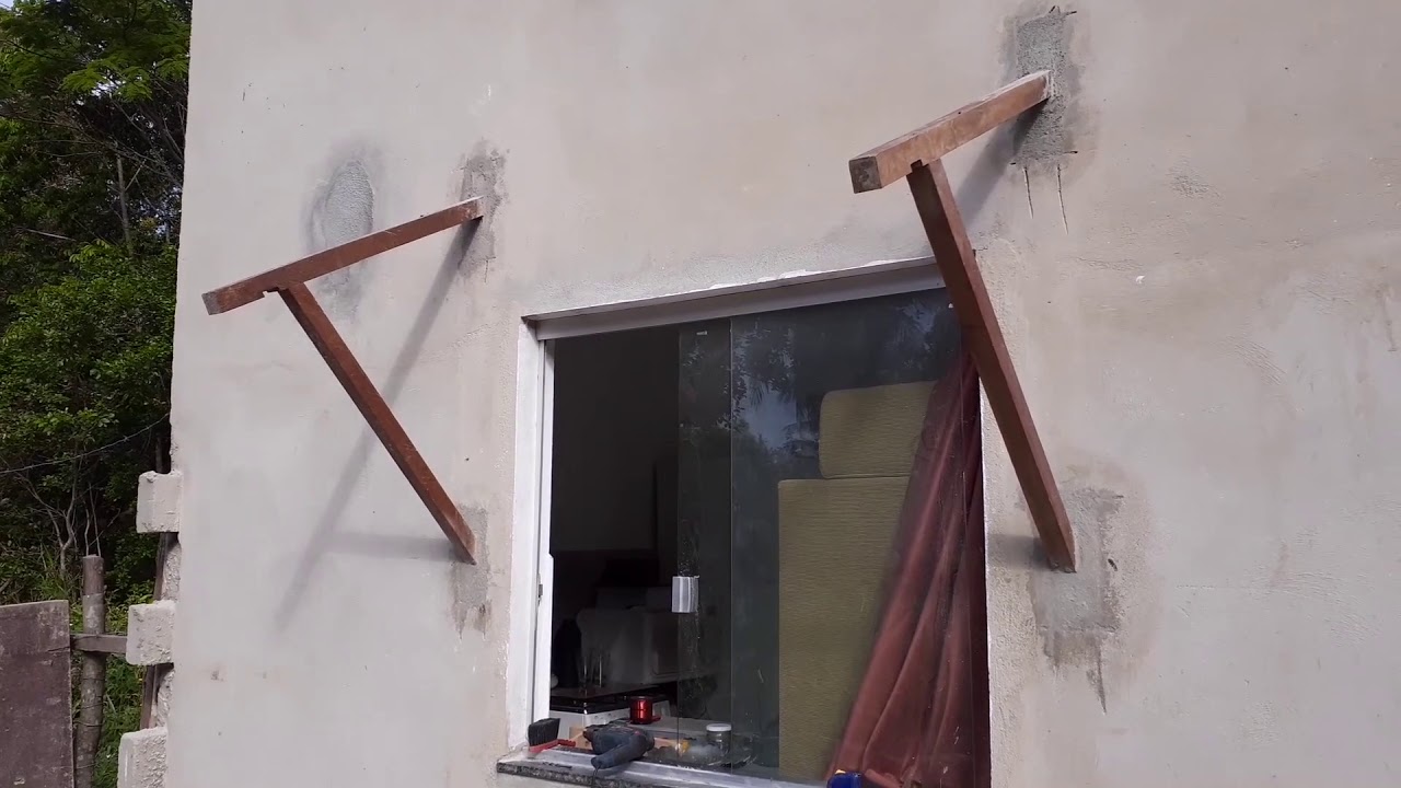 Passo-a-passo Construcão  telhado colonial (alpendre) para Janela.#DIY#gauchososreparos