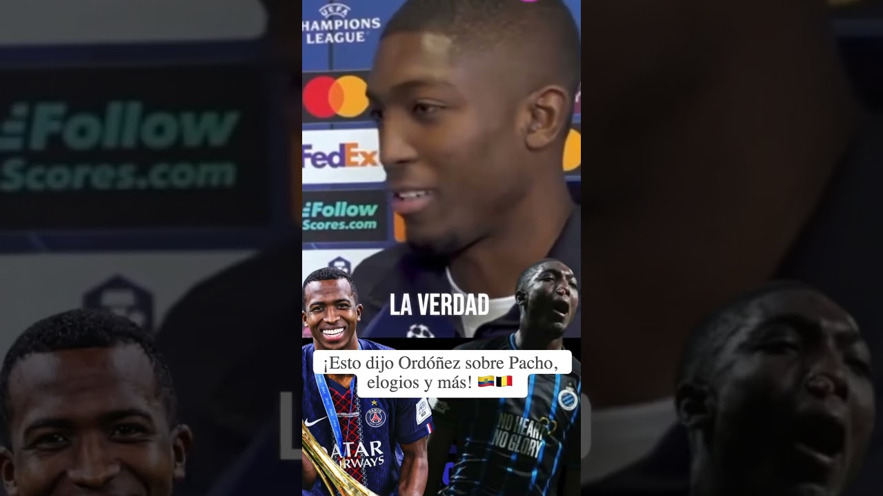 &iexcl;Esto dijo Ord&oacute;&ntilde;ez sobre Pacho, elogios y m&aacute;s! 🇪🇨🇧🇪