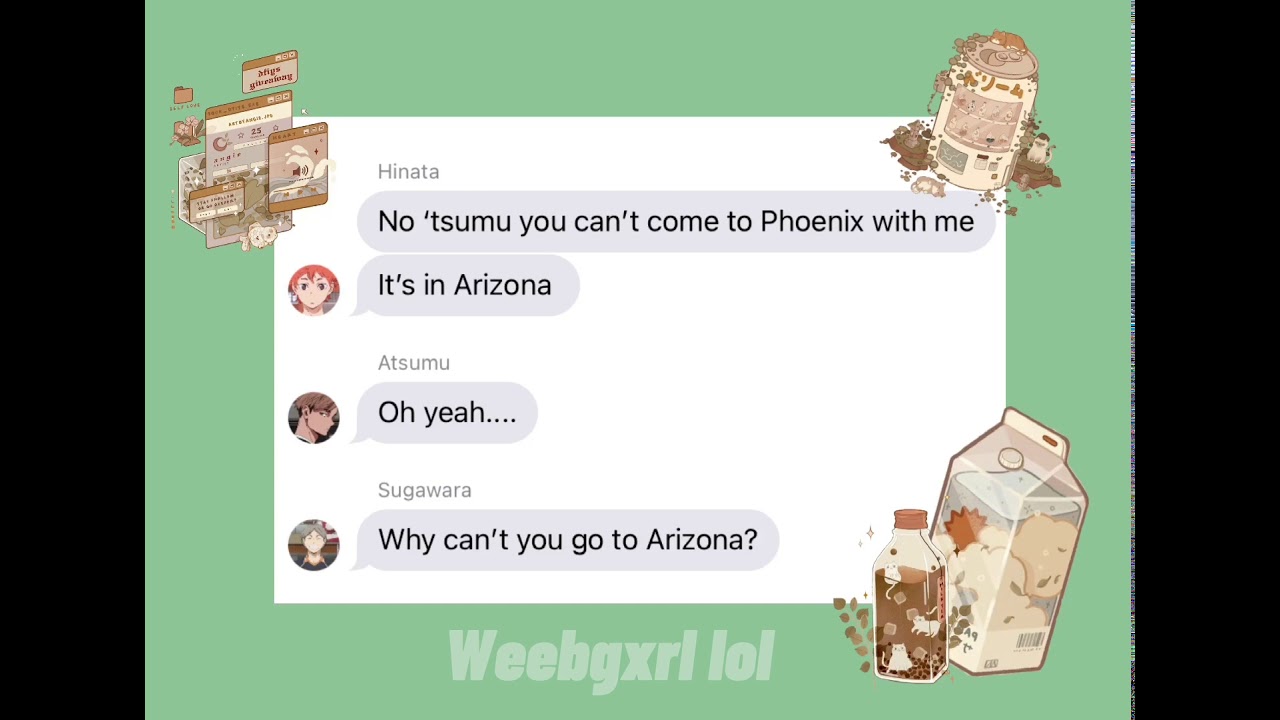 Sam and kat skit |haikyuu texts