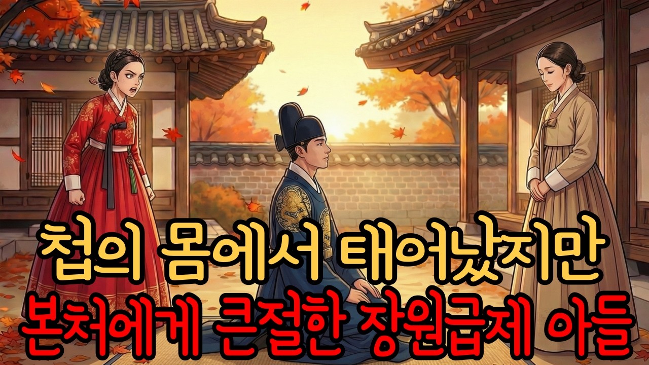 첩의 몸에서 태어났지만 본처에게 큰절한 장원급제 아들 | 야담 민담 전설 설화 옛날이야기 수면동화 사연