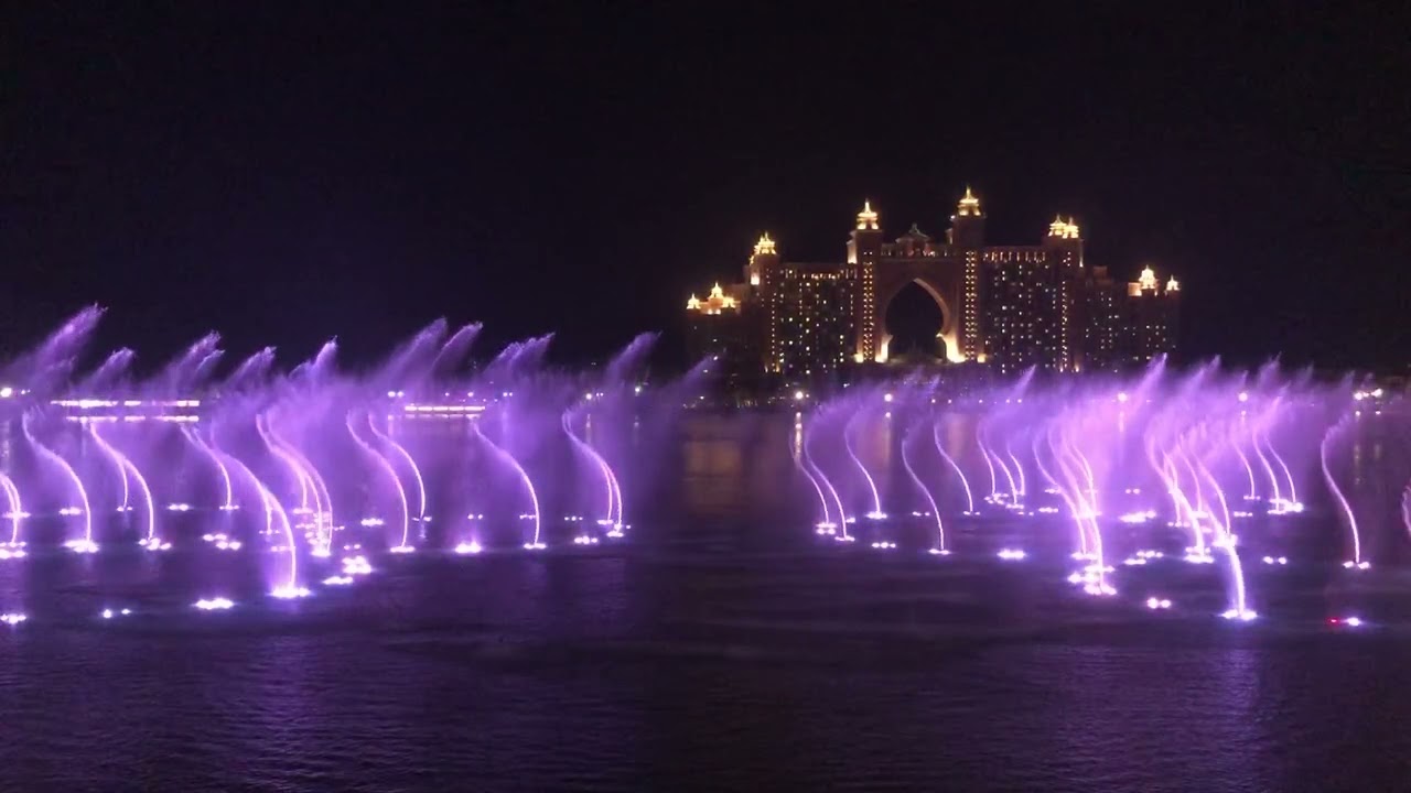 The Palm Dubai fountain 3