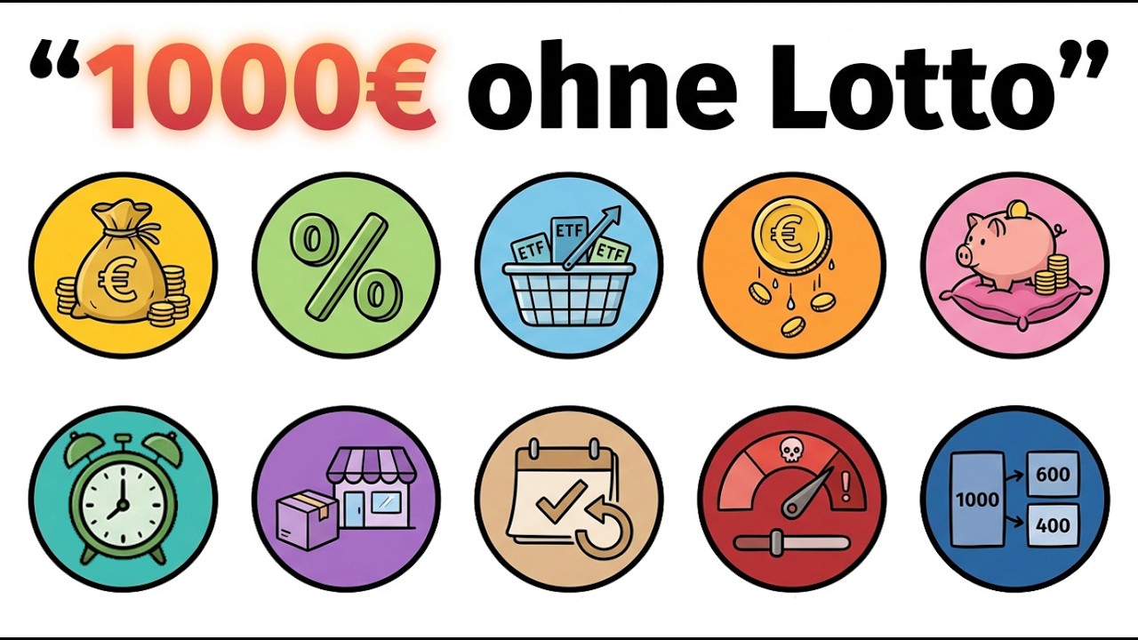 Wie du 1.000€ passives Einkommen monatlich aufbaust (ohne Lotto)