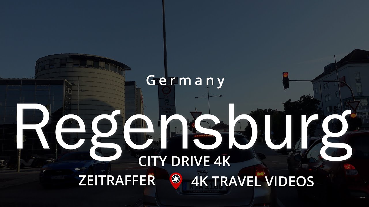 City Drive 4K Regensburg Germany Car Driving