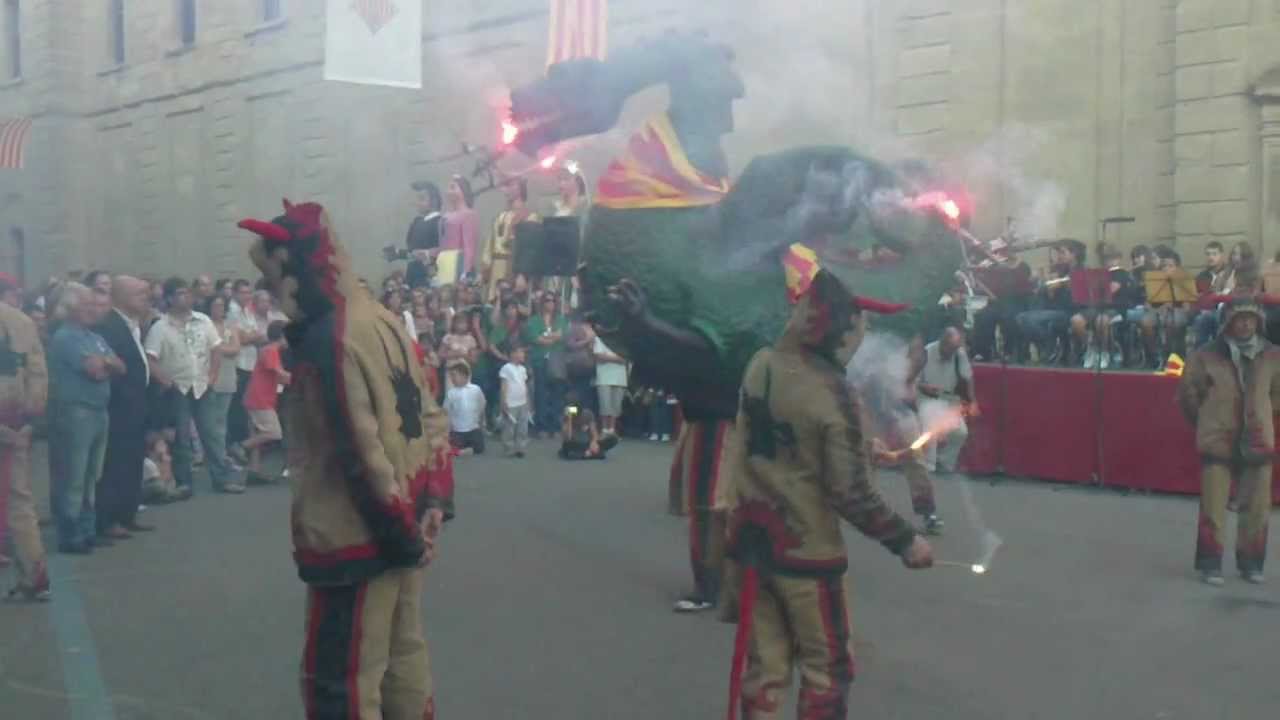 Ball del drac. Lo Carranco Bilandó. Festa Major Cervera 2011