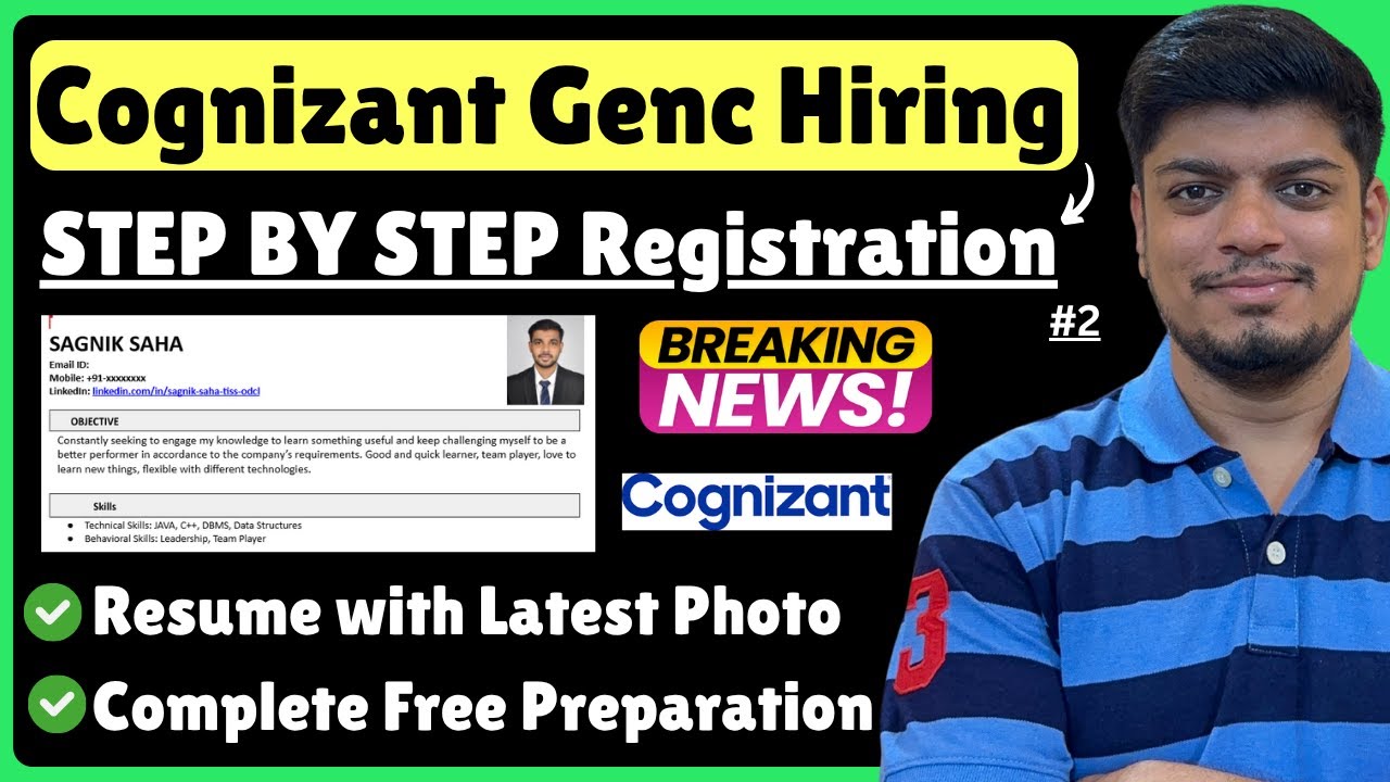 🔥Формат резюме Cognizant | Пошаговая регистрация Cognizant GenC | Cognizant Off-Campus Drive 2025