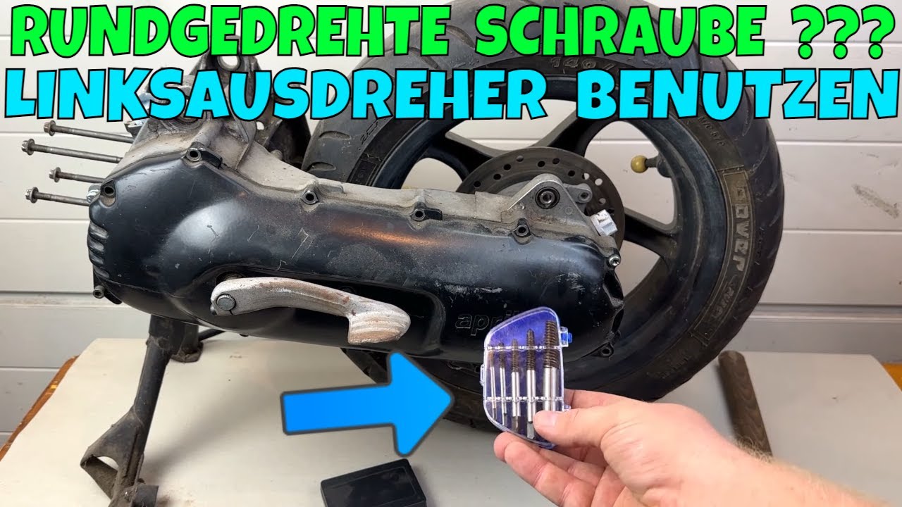 Rund gedrehte und abgerissene Schraube rausbekommen / Linksausdreher benutzen