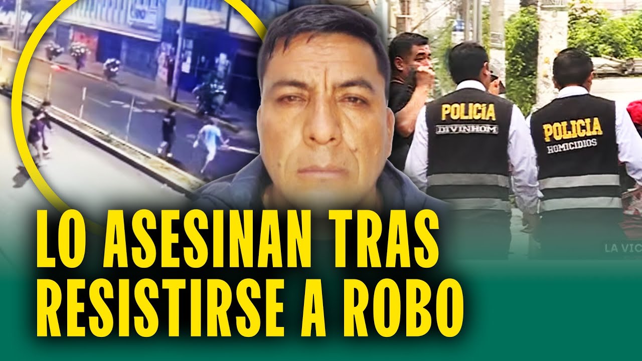 Asesinan a balazos a comerciante tras resistirse a robo: Así fue captado por cámaras de seguridad